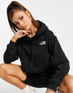 Черный укороченный худи The North Face Trend Drop-Черный цвет