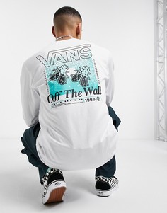 Белый лонгслив Vans Fly Net