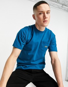 Синяя футболка с короткими рукавами Vans Colour Multiplier Off The Wall-Голубой