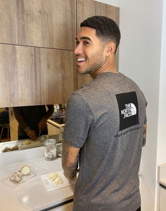 Серая футболка The North Face - Red Box-Серый