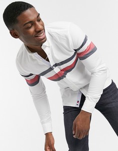 Облегающая рубашка с полосками Tommy Hilfiger-Белый