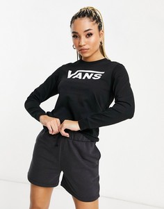Черный лонгслив Vans Flying V-Черный цвет