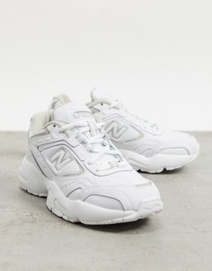 Серо-белые кроссовки New Balance 452-Белый