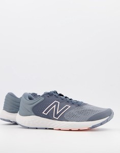 Темно-синие/розовые кроссовки New Balance 520-Темно-синий