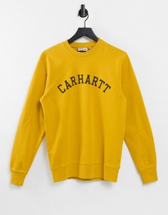 Желтый свитшот в университетском стиле Carhartt WIP