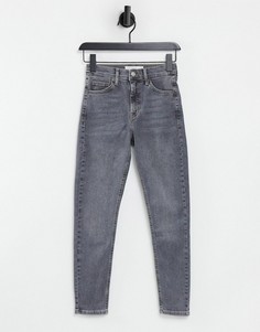 Серые зауженные джинсы Topshop Jamie-Серый