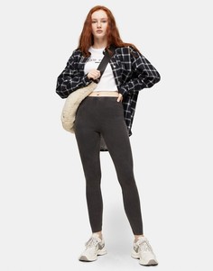 Серые леггинсы Topshop-Коричневый цвет