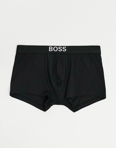 Черные боксеры-брифы с логотипом Boss-Черный цвет