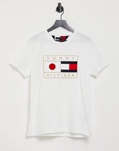 Футболка с изображением флага Японии Tommy Hilfiger-Белый