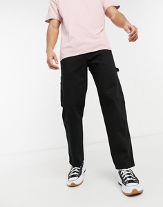 Черные джинсы в рабочем стиле Topman-Черный цвет