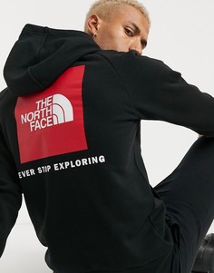 Худи черного цвета с рукавами реглан The North Face-Черный цвет