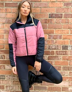 Розовая дутая куртка The North Face Gosei-Розовый цвет