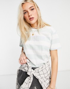 Футболка с полосками и логотипом Hollister-Голубой