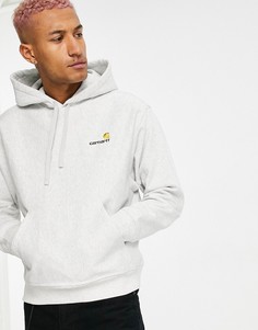 Серый худи с надписью Carhartt WIP
