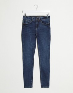 Синие супероблегающие джинсы Vero Moda-Голубой