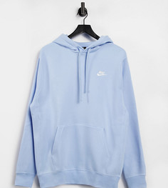 Бледно-голубой худи Nike Tall Club