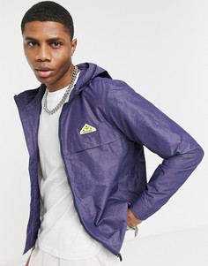 Нейлоновая куртка с капюшоном Scotch & Soda-Темно-синий