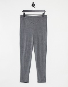 Темно-серые меланжевые леггинсы с завышенной талией Flounce London Sports-Серый