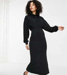 Черное платье-свитшот Topshop Tall-Черный цвет