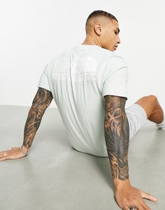 Футболка мятного цвета с логотипом The North Face + Logo-Зеленый цвет