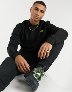 Черный свитшот с принтом The North Face-Черный цвет