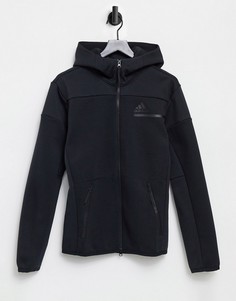 Куртка с капюшоном черного цвета adidas Training ZNE-Черный цвет