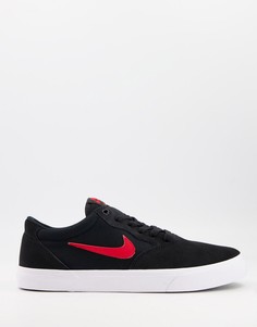 Черные кроссовки Nike SB Chron Solarsoft-Черный цвет