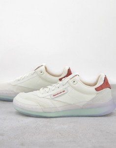 Белые кроссовки с мятно-зеленой подошвой Reebok Club Legacy-Белый