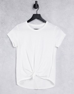 Рубашка белого цвета с завязкой спереди Abercrombie & Fitch-Многоцветный
