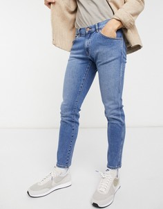 Синие зауженные джинсы Wrangler Bryson-Голубой