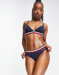 Темно-синие трусы с полосками на поясе Tommy Hilfiger-Темно-синий