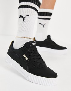 Черные кроссовки Puma Carina Leo H-Черный цвет