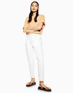 Белые джинсы в винтажном стиле Topshop-Белый