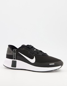 Черные кроссовки с белыми вставками Nike Reposto-Черный цвет