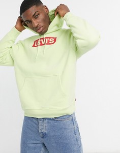 Худи свободного кроя нежно-лаймового цвета с логотипом Levis Youth-Зеленый цвет Levis®