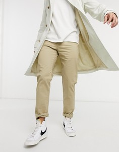 Бежевые чиносы из органического хлопка Farah Elm-Нейтральный