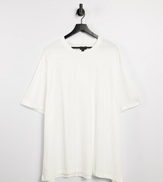 Белая oversized-футболка River Island Big & Tall-Белый