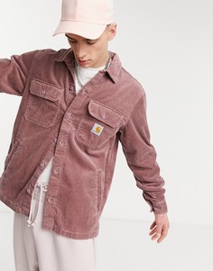 Розовая вельветовая рубашка навыпуск Carhartt WIP Dixon-Розовый цвет