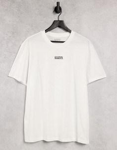 Белая футболка с логотипом AllSaints Opposition-Белый