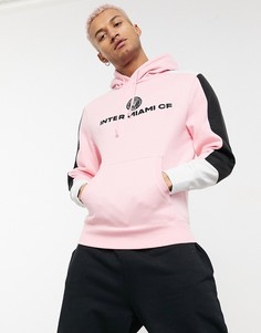 Розовый флисовый худи Mitchell & Ness MLS Inter Miami Fusion-Розовый цвет