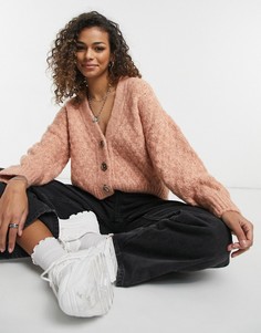 Розовый кардиган с V-образным вырезом Pimkie-Розовый цвет