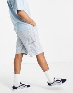 Джинсовые шорты в бело-голубую полоску Levis Youth carpenter railroad-Белый Levis®