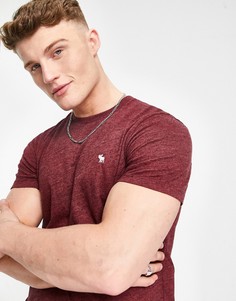 Красная футболка с логотипом Abercrombie & Fitch-Красный