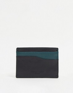 Кожаный кошелек для пластиковых карт Silver Street-Черный цвет
