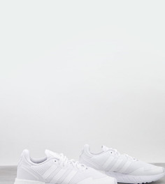 Белые кроссовки с тремя полосками adidas Originals ZX 1K Boost-Белый