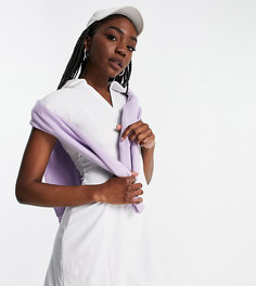 Трикотажное теннисное платье ASOS 4505 Tall-Белый