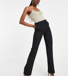 Строгие брюки прямого кроя ASOS DESIGN Tall-Черный цвет