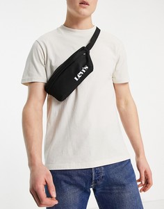 Черная сумка-кошелек на пояс с маленьким логотипом Levis-Черный цвет Levis®