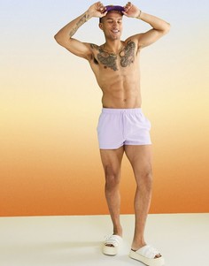 Сиренево-фиолетовые суперкороткие шорты для плавания ASOS DESIGN-Фиолетовый цвет
