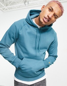 Бирюзовый худи Carhartt WIP Chase-Зеленый цвет